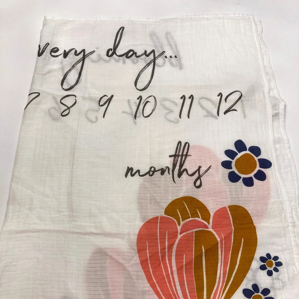 Honest Baby Milestone Blanket 100% Cotton 